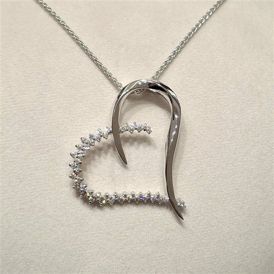 Collana Fanton Gioielli Donna COLLANE DIAMANTI in Oro bianco Diamante 0.74 Ct COOR-226-52 - COOR-226-52